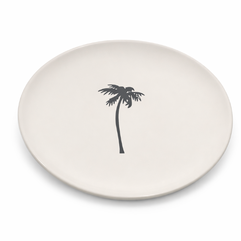 (serveer)bord 20 cm Palmboom, handmade in Italy